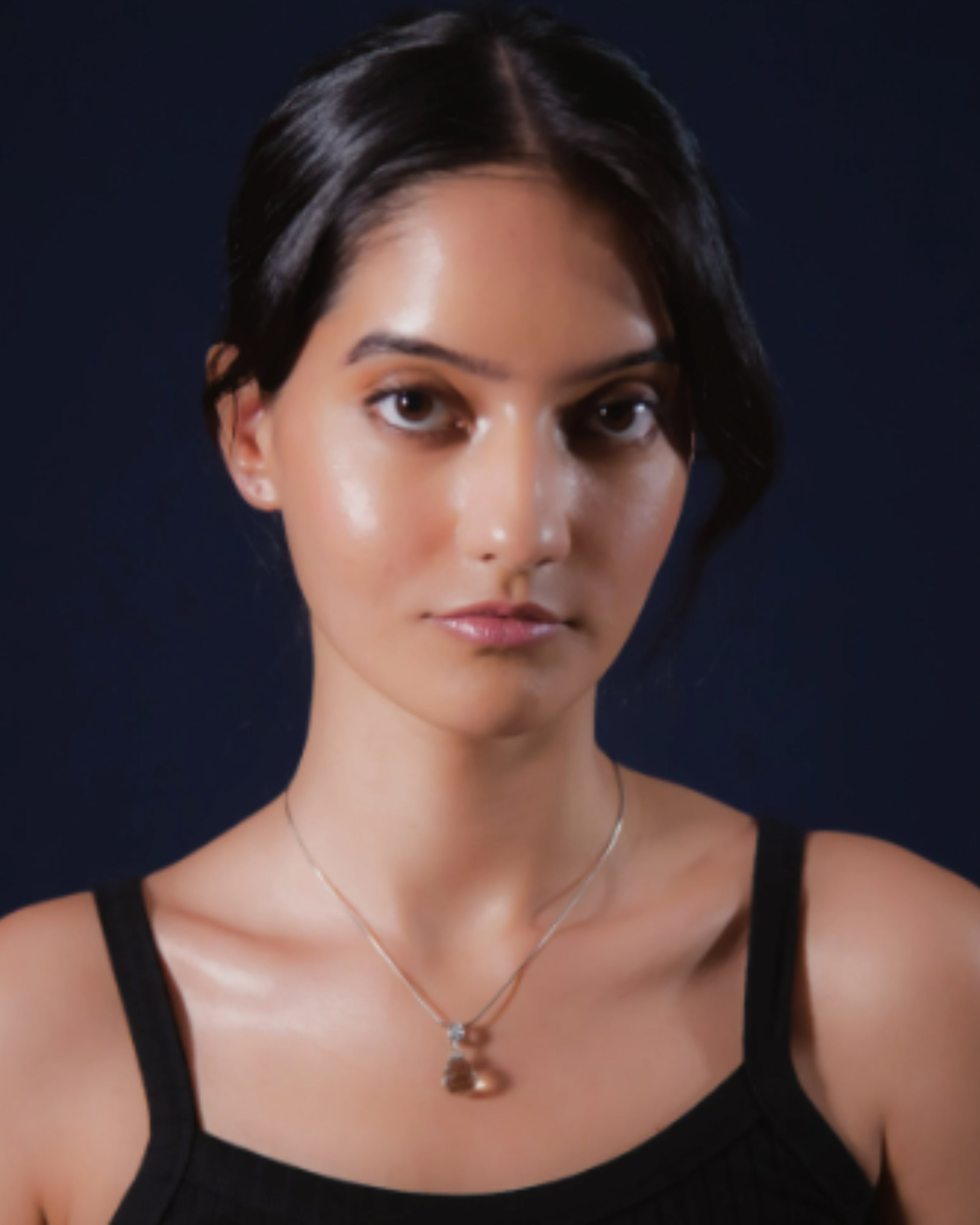 Ethereal Prasiolite Teardrop Silver Necklace